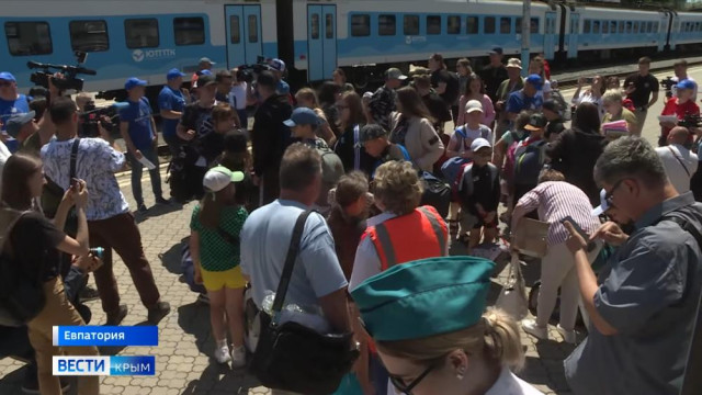Дети из Белгородской области приехали на отдых в Крым
