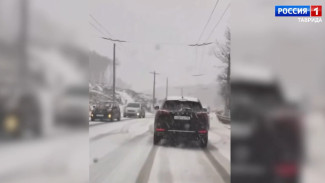 На Ангарском перевале идёт снег