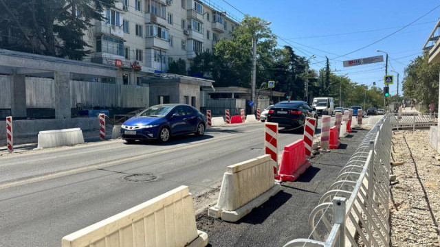 Движение возле нового подземного перехода в Севастополе откроют 1 сентября