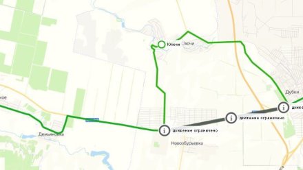 Движение между селами Дубки и Новозбурьевка временно перекрыто для автобусов из-за пожара