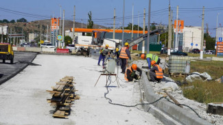 В Керчи завершают реконструкцию шоссе Героев Сталинграда