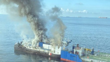 Возгорание буксира произошло в порту Кавказ 