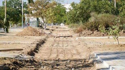 В Заозёрном ремонтируют улицу Гайдара