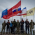 Крымские спасатели развернули Знамя Победы на вершине горы Куш-Кая