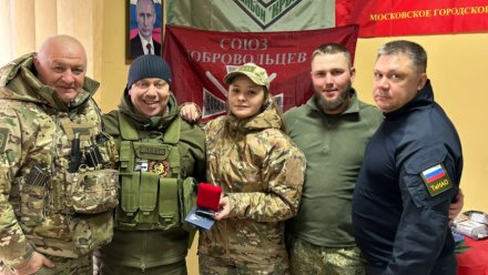 Добровольцы батальона «Крым» получили нагрудные кресты и членские билеты «Боевого братства»