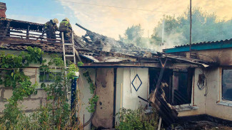 В Севастополе сгорел частный дом 