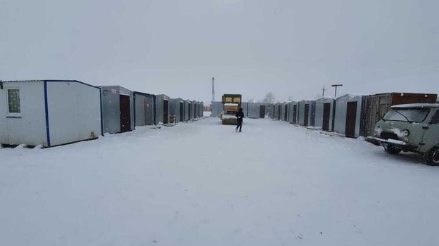 Снегопад препятствовал строительству водовода в Крыму