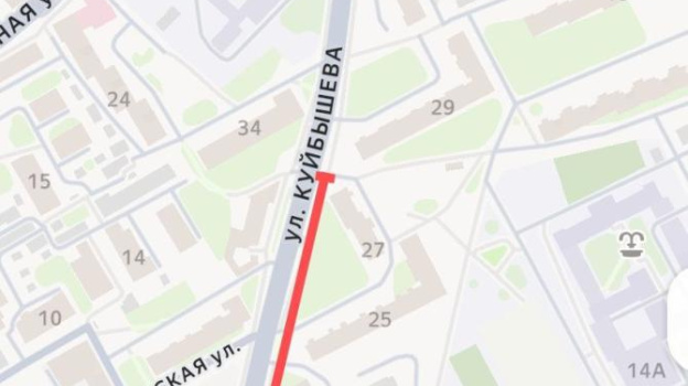 Улица Куйбышева в Симферополе 5 ноября будет частично перекрыта