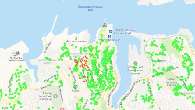 Центр Севастополя обесточен из-за аварии